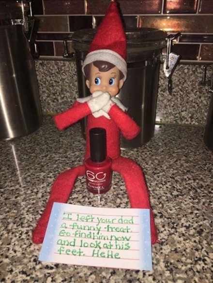 naughty nail polish elf