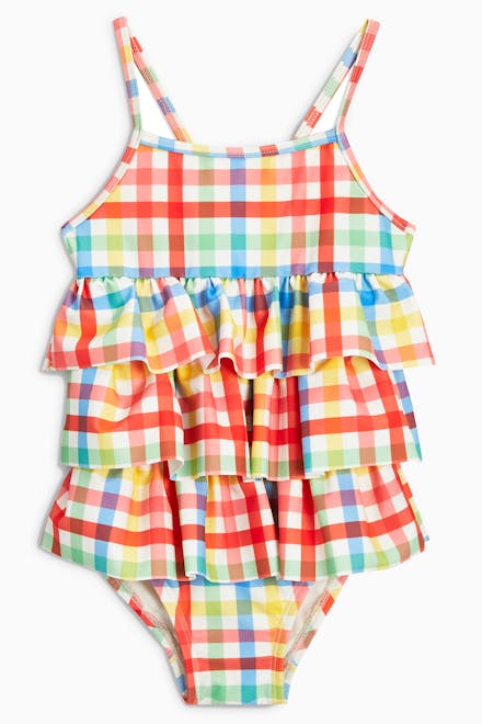 Frill swimsuit, £13, Next Swimwear