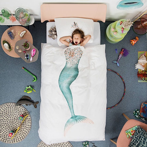 Cuckooland, Snurk Childrenu0026#039;s Mermaid Duvet Bedding Set