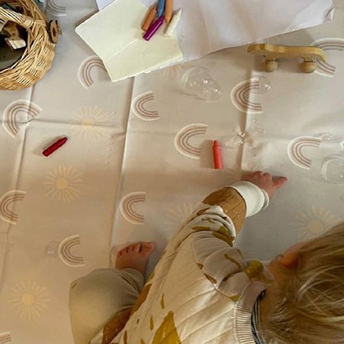 Ralphie Bear, Rainbows And Sunshine Splash Mat
