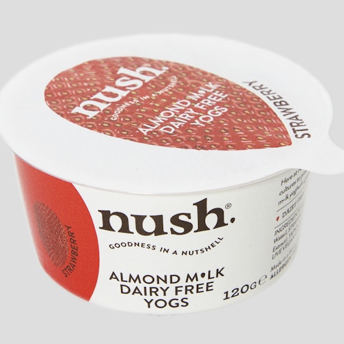 Nush Dairy-Free Strawberry Almond Milk Yoghurt (RRP of £1.50 for 120g)