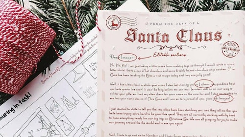Personalised Eco-friendly Letter From Santa Bundle