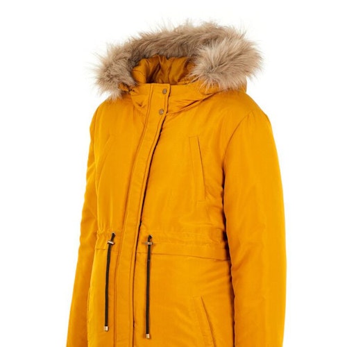 Padded short maternity parka