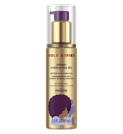Best for textured hair: Pantene Gold Series Intense Hydrating Hair Oil, 95ml