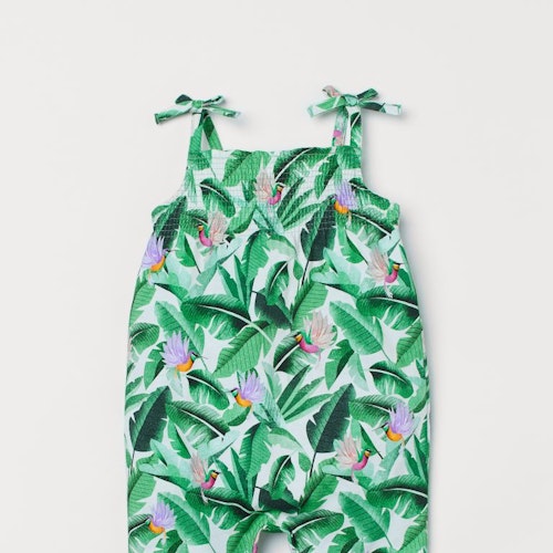 Patterned romper suit