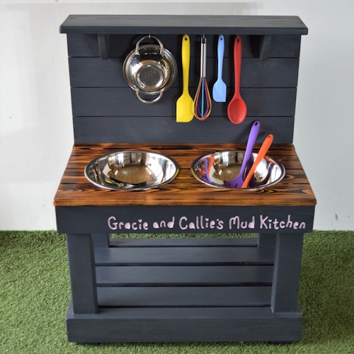 Pebble Two Bowl Mud Kitchen
