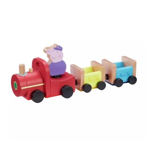 Peppa Pig Peppau0026#039;s Wood Play Train and Figure Playset