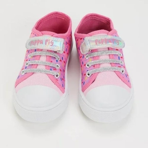 Peppa Pig Pink Canvas Trainers