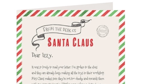 Personalised Letter From Santa