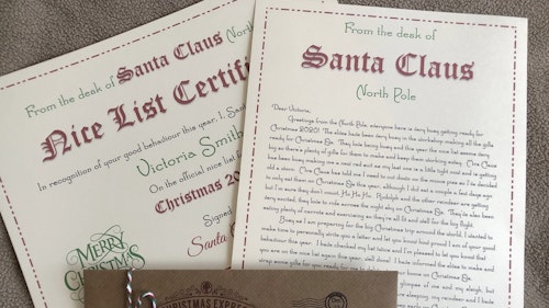 Personalised Vintage Letter From Santa Father Christmas