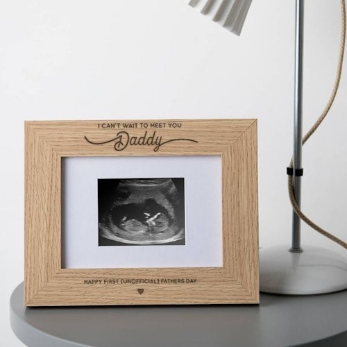 First Father's Day Gifts - Personalised Baby Scan Photo