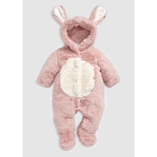 Next Pink Bunny Pramsuit