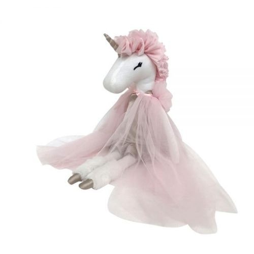 Peluche Princesse Licorne Rose