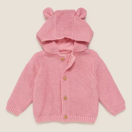 Pure Cotton Chunky Knitted Cardigan