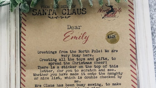 Scratch u0026amp; Reveal Personalised Letter from Santa