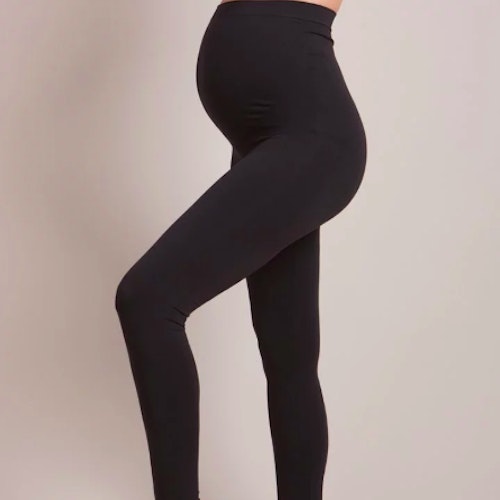 Black Seamless Over Bump Maternity Leggings