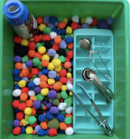 Ice cube tray activities