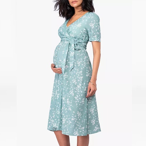 Seraphine Sanna Button Front Maternity u0026amp; Nursing Dress