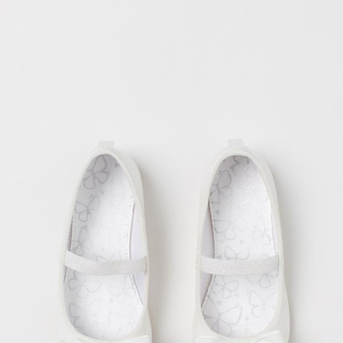 Shimmering ballet pumps