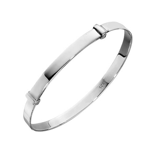 Sterling Silver Expandable Baby Bangle