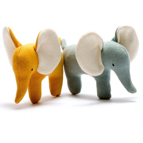 Small Organic Cotton Elephant Soft Toy