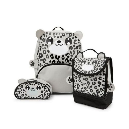 Snow Leopard Backpack, Lunchbag u0026amp; Pencil Case Set