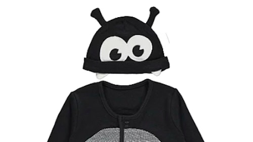 Black Spider All in One and Hat Halloween Outfit