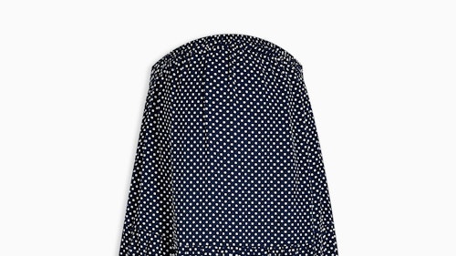 Spot pattern tiered maxi skirt