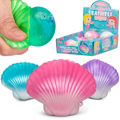 Mermaid Squeeze and Reveal Shell Squishy