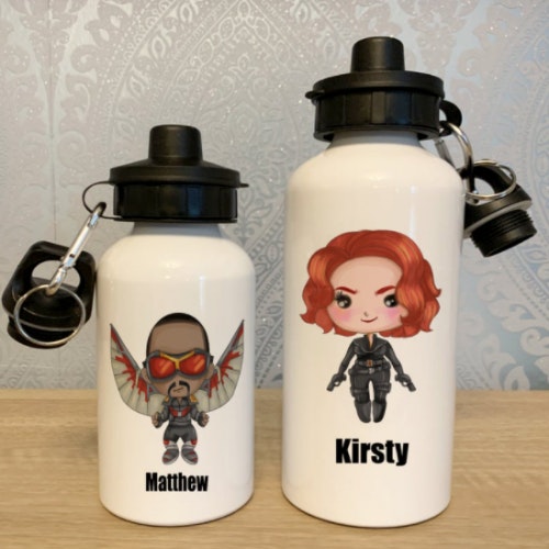 Personalised Superhero Aluminium Water Bottle