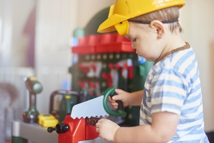 toddler playing
