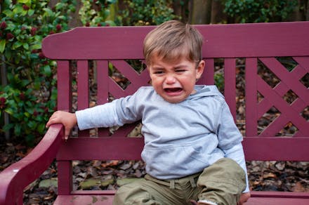 1) Be silly! Boy crying