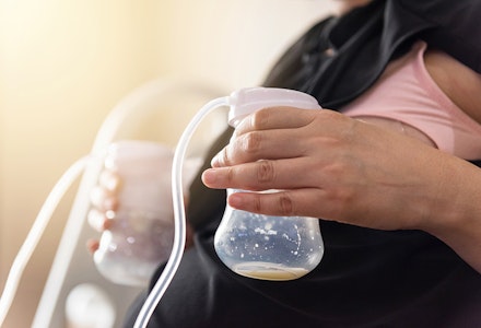 using double breast pump pumping