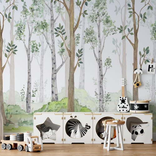 Wallpaper Woodland Birch