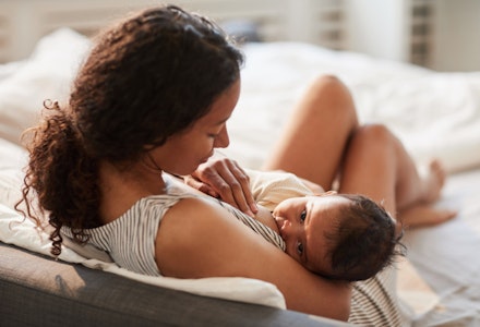 woman breastfeeding