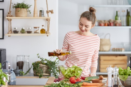 woman salad