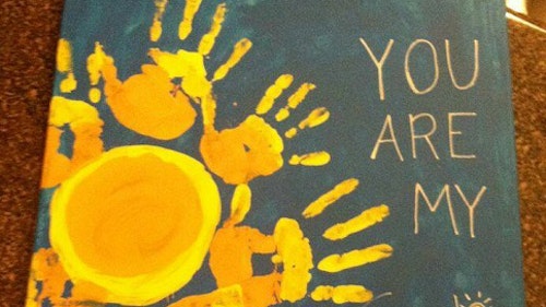 You are my sunshine canvas