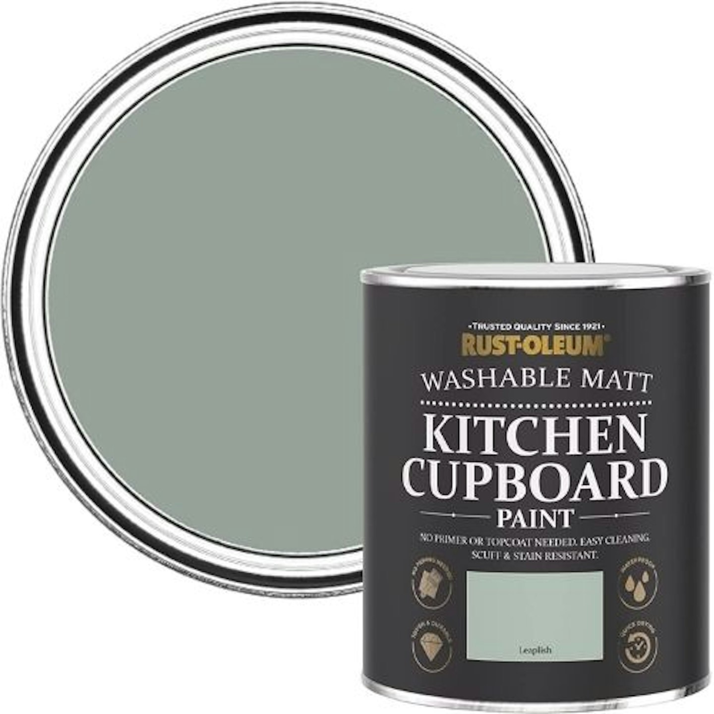 Rust-Oleum Green Kitchen Cupboard Paint in Matt Finish