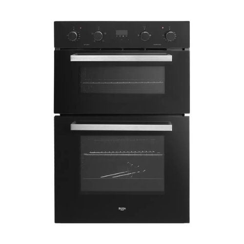 Bush AWBBDFO BuiltIn Double Electric Oven Black