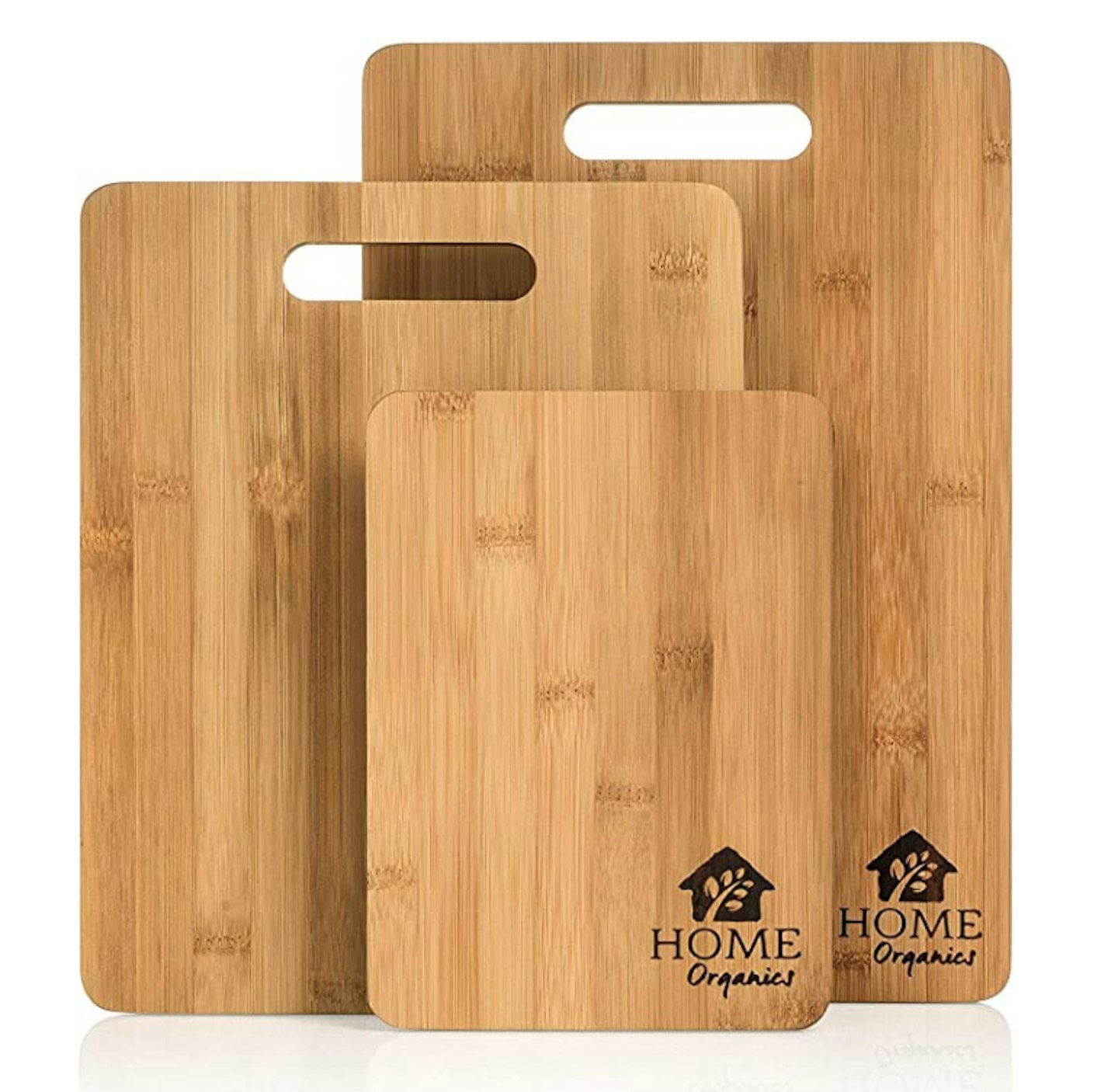 Home Organics Premium Organic Bamboo Chopping Board Set 