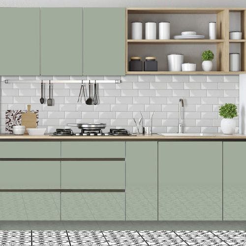 Vinyl Kitchen Wrap A Cost Effective Solution Advice A Modern Kitchen   Best Kitchen Vinyl Wrap Amazon Green Sage 