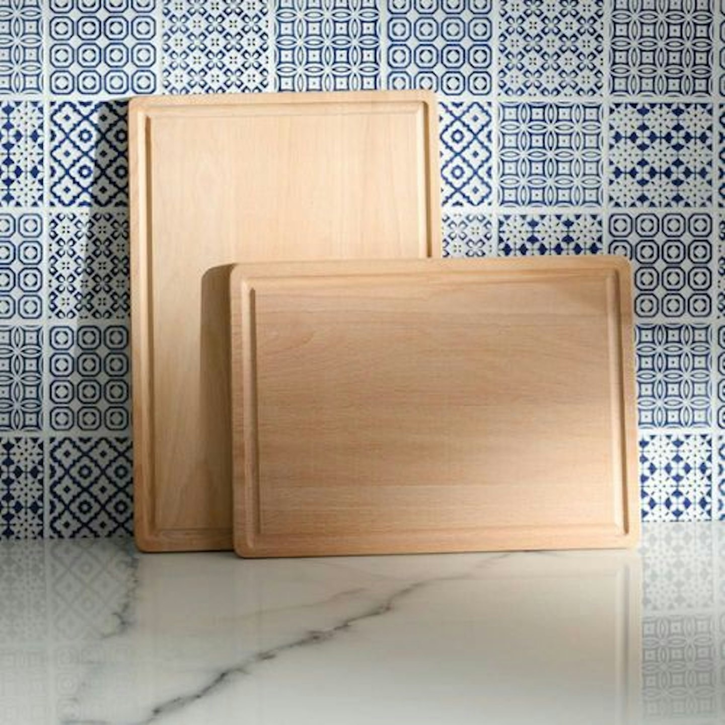 ProCook Wooden Chopping Board with Groove Set