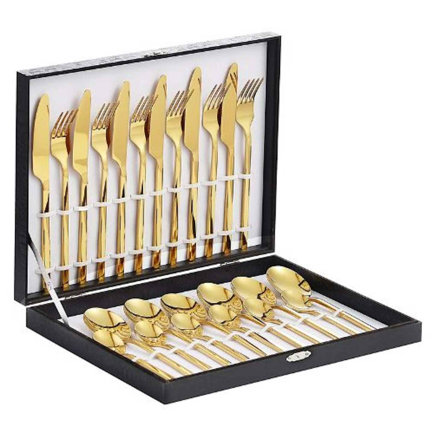 Velaze 48-Piece Gold Silverware Set Cutlery Set