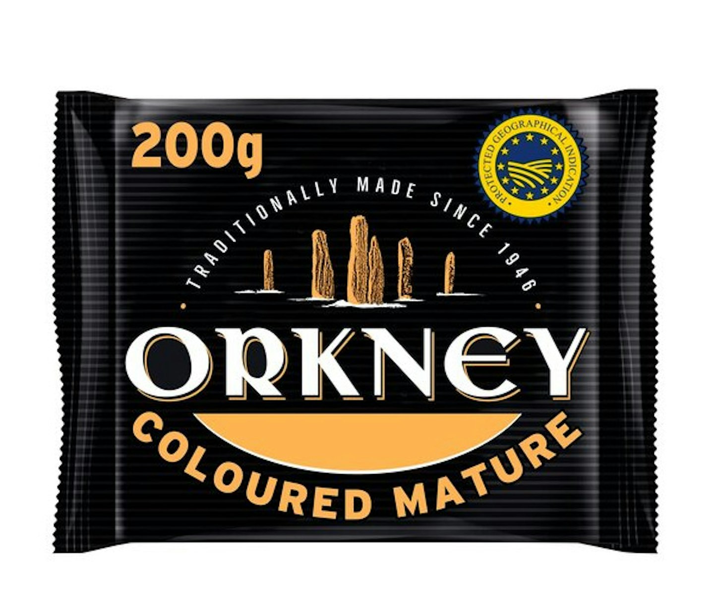 Orkney Coloured Mature Scottish Island Cheddar