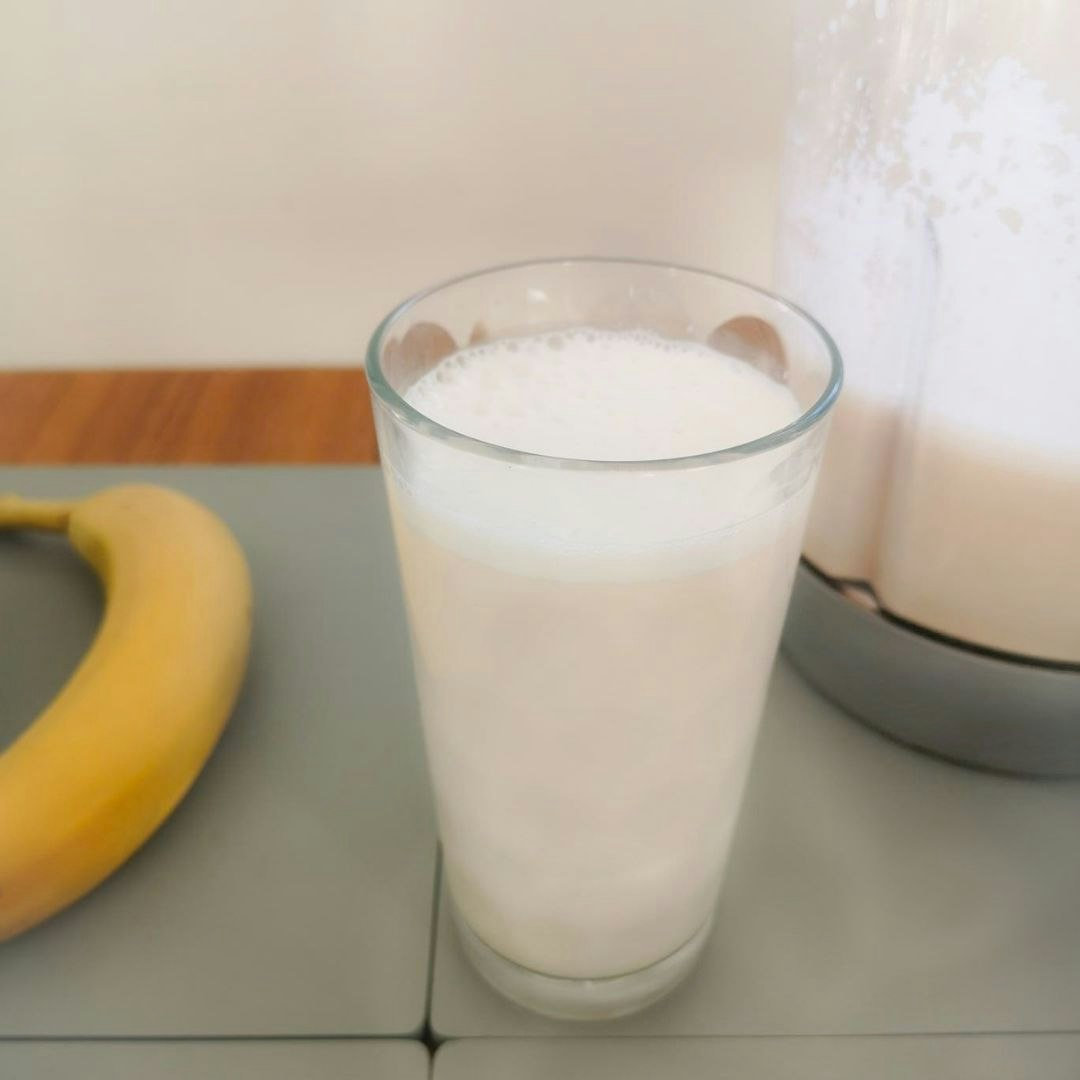 Homemade almond milk from the Salter Plant M!lk Maker.