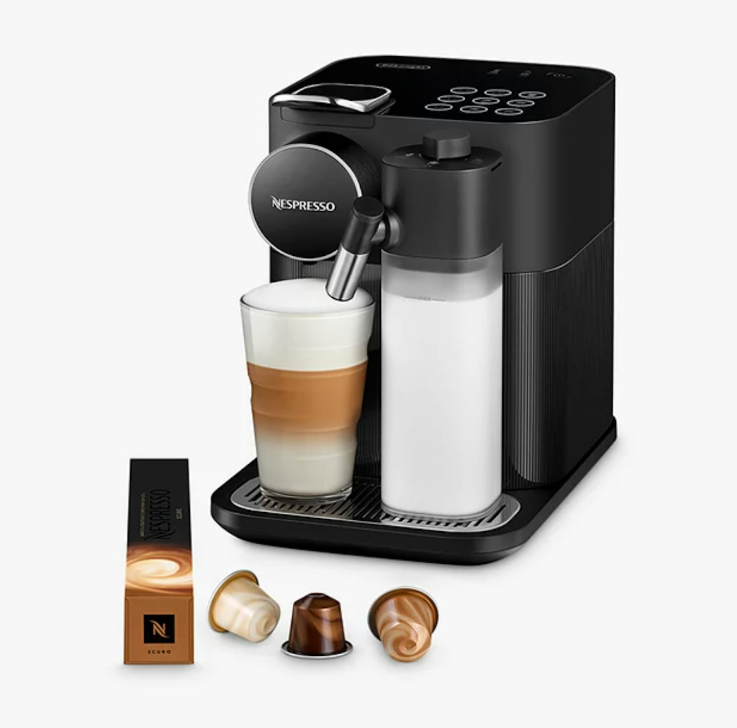 De'Longhi Nespresso Gran Lattissima Coffee Machine, Black