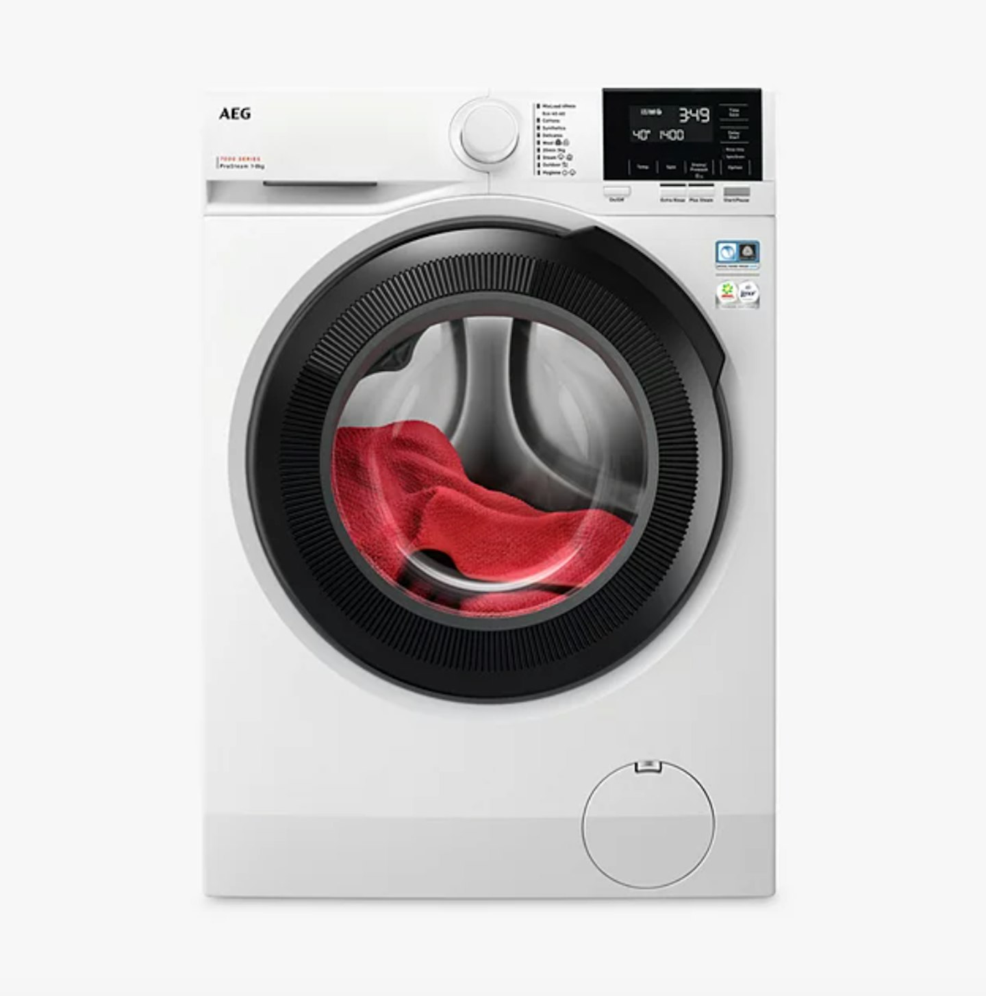 7000 LFR71864B Freestanding Washing Machine, 8kg Load, 1600rpm Spin, White