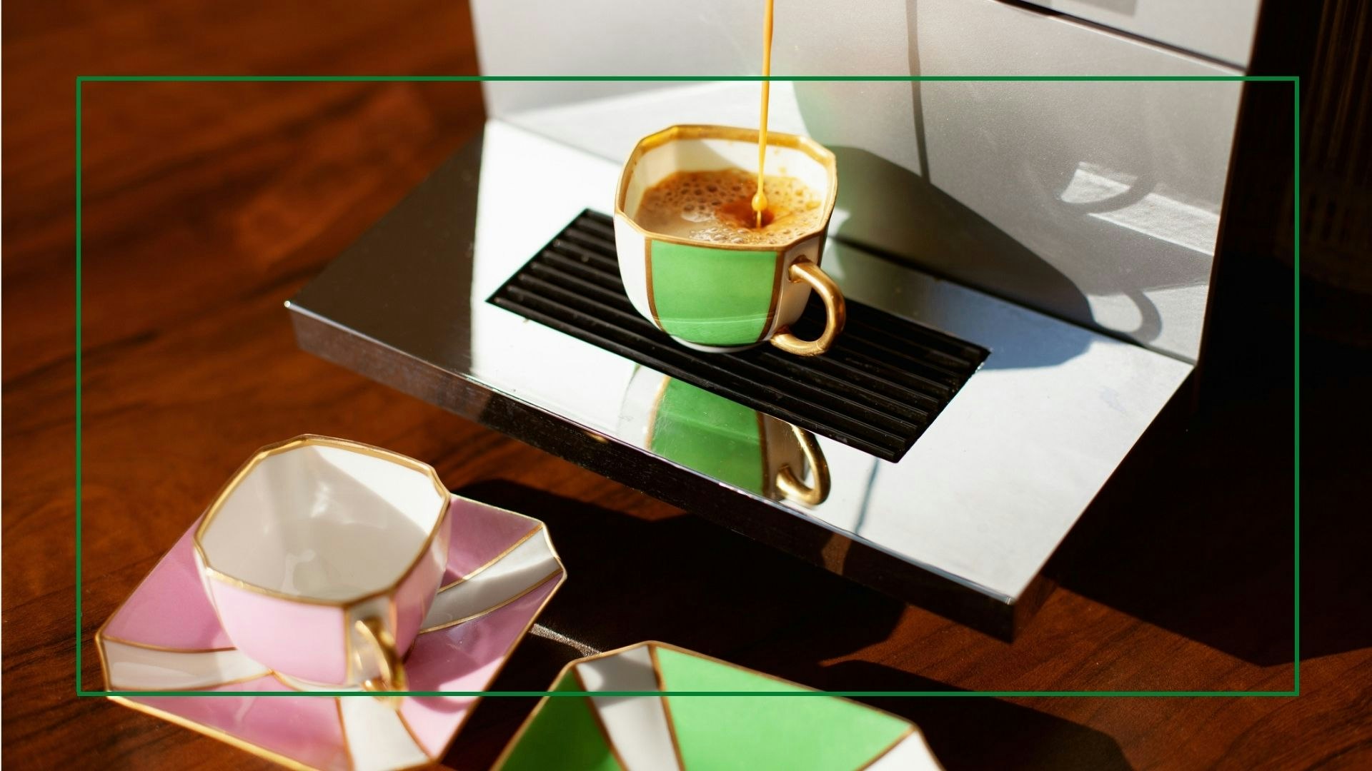 Modern Cone Cup and Saucer Set Espresso Tea Milk Coffee Latte Unique  Drinkware