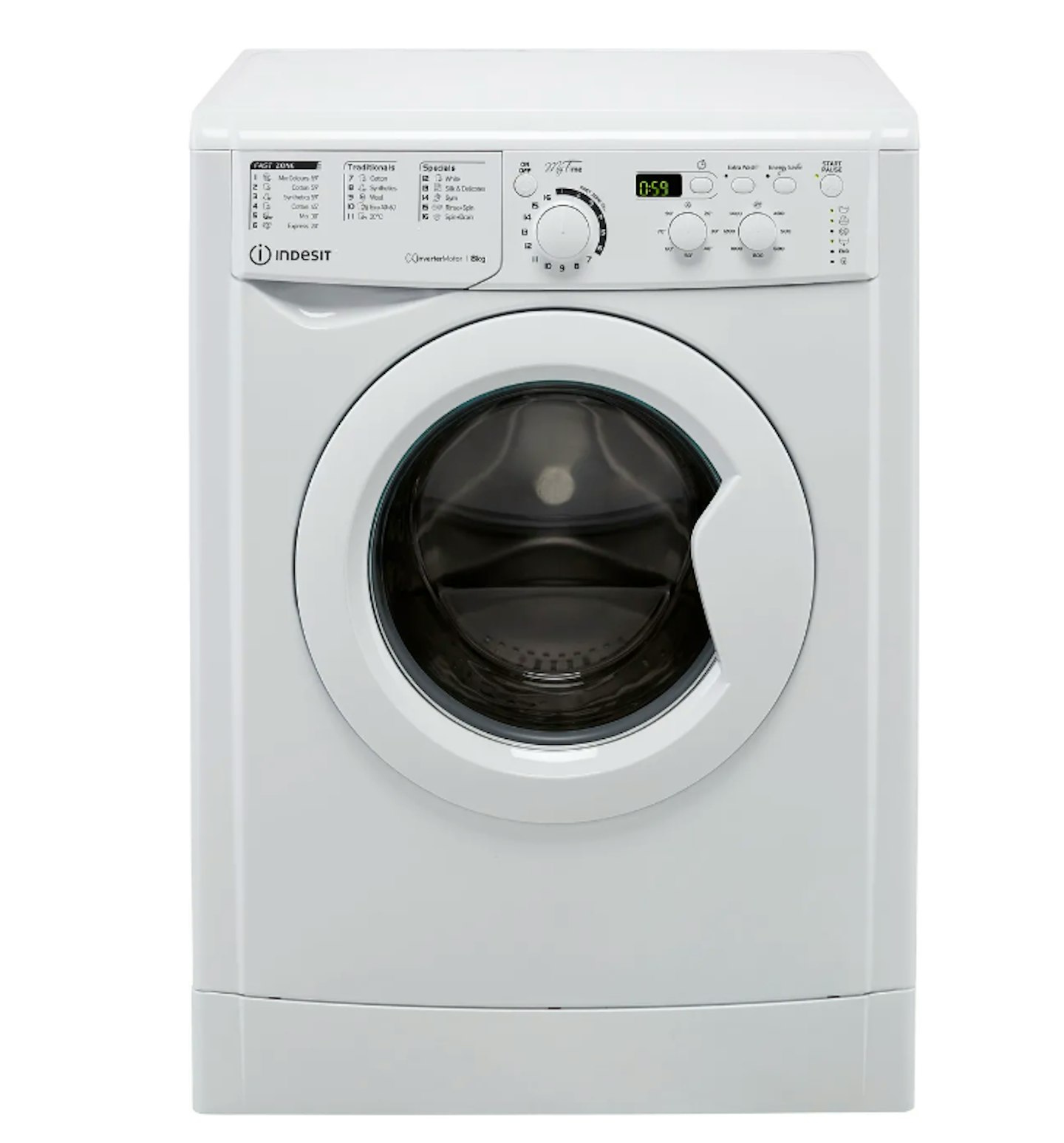 Indesit My Time EWD81483WUKN 8kg Washing Machine with 1400 rpm - White - D Rated