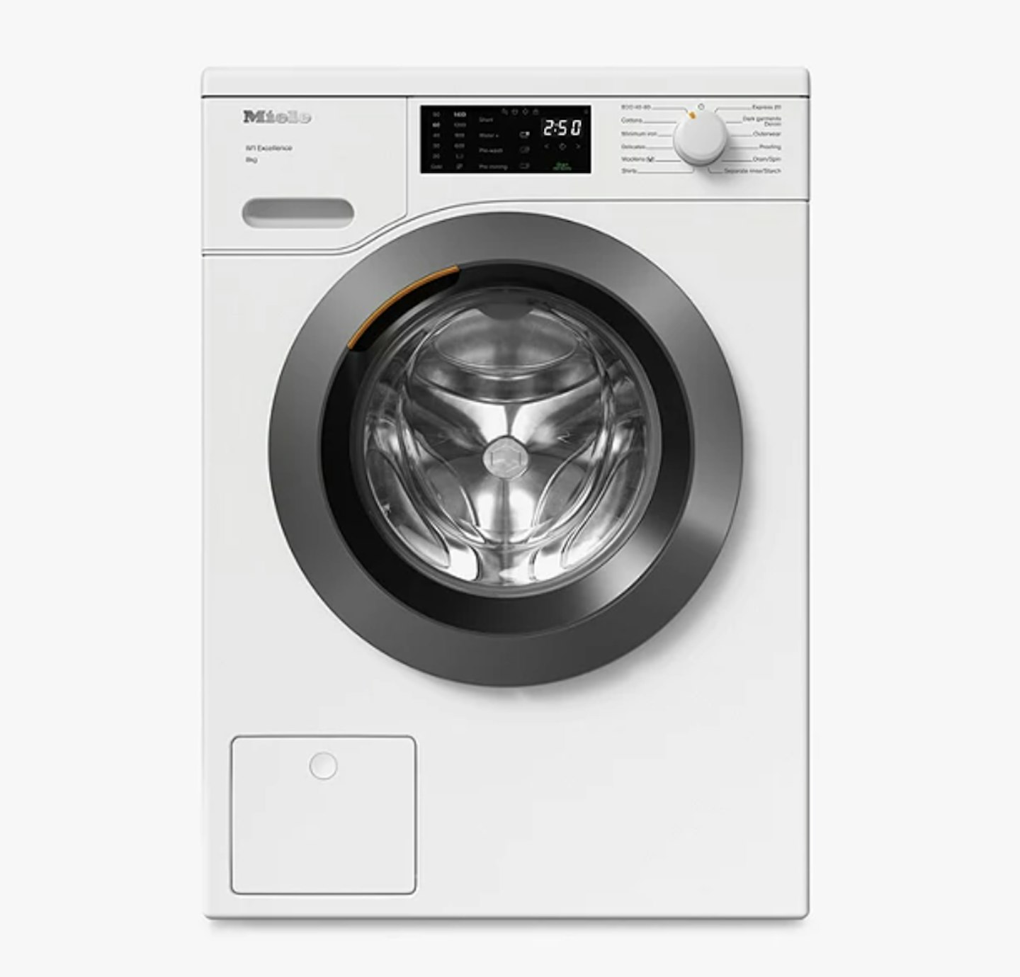 Miele WED025 WCS Freestanding Washing Machine, 8kg Load, 1400rpm Spin, White